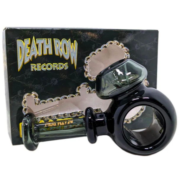 DEATH ROW RECORDS - Pipa in vetro smoke ring 10,2 cm 