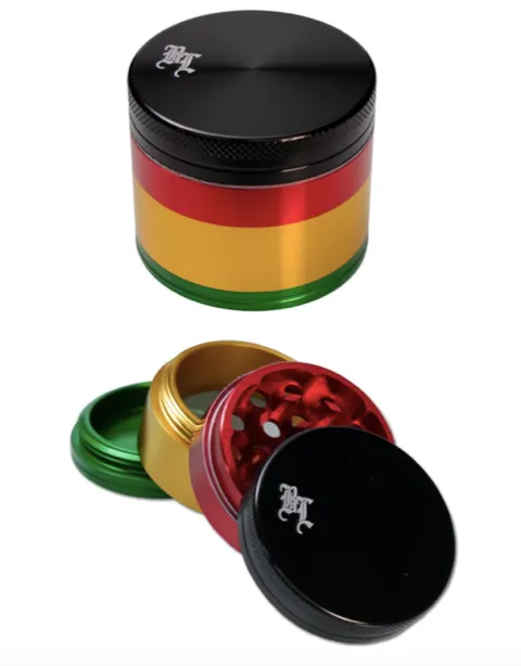 Grinder Black Leaf (Rasta). 39/40 mm