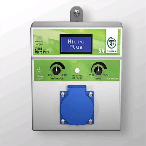 TECHGROW - Clima Micro Plus 5A ( min speed ) - ( sensore non incluso ) 